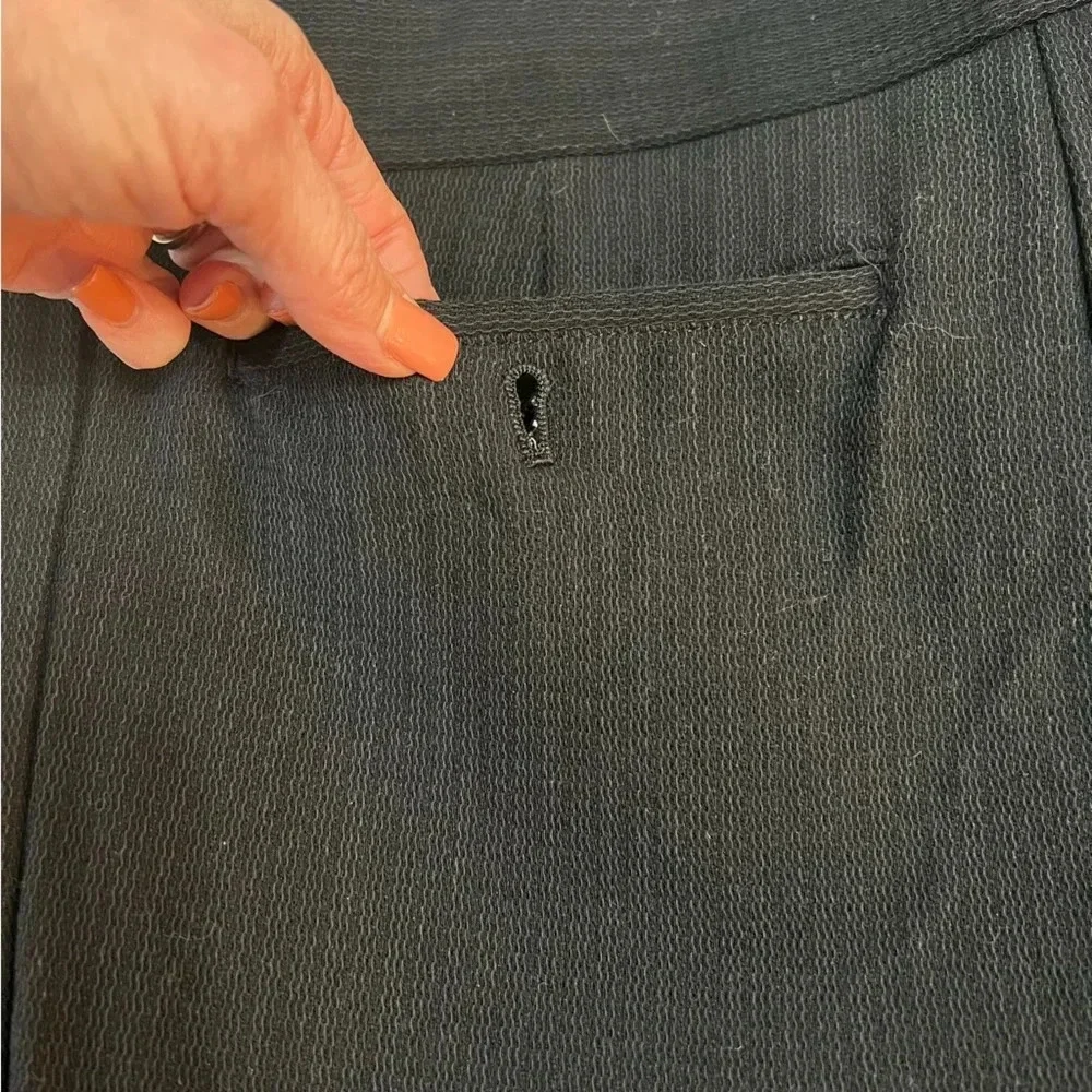 Handmade Handbag‎ made from Mens Black Dress Pants.